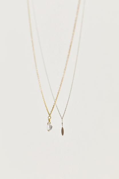 Kette aus 18K Gold mit weißem Topas